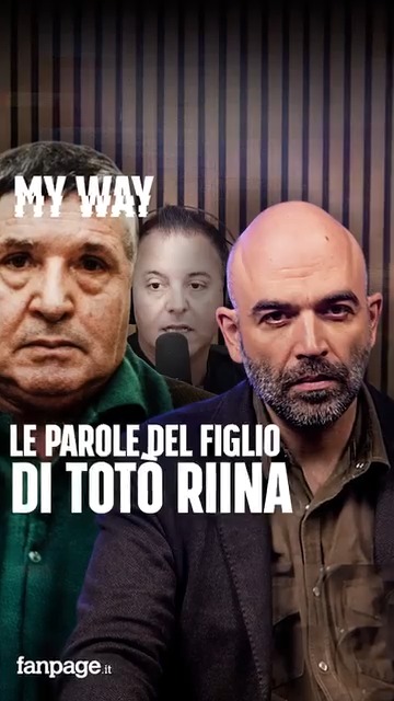 Roberto Saviano commenta le parole di Salvo Riina, figlio del boss ...