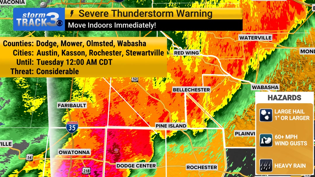 ⚠️ SEVERE T-STORM ⚠️ A Severe Thunderstorm Warning has been issued for ...