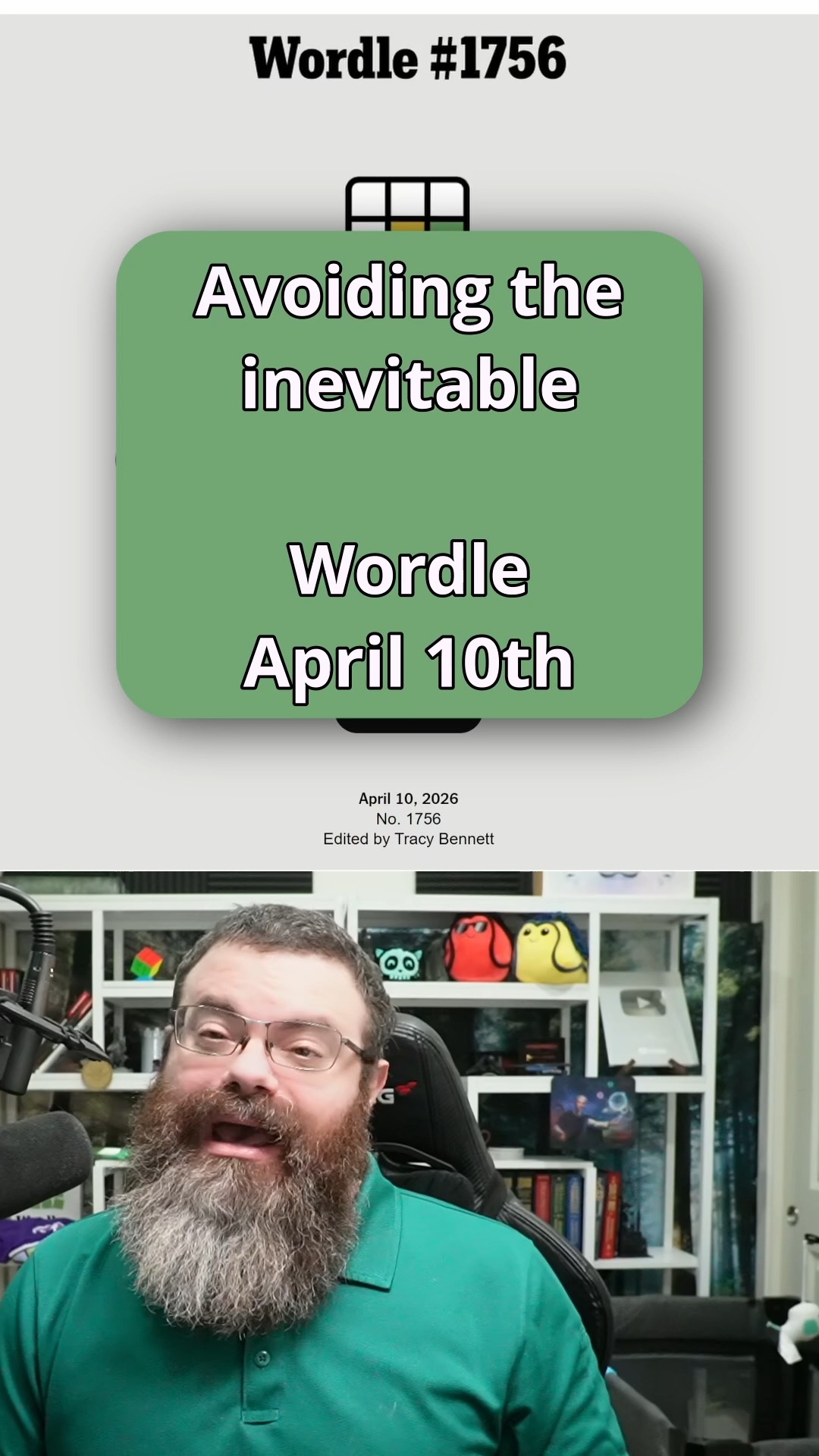 Today's the day! Wordle April 10, 2026 1756 #NYTGames #wordletok