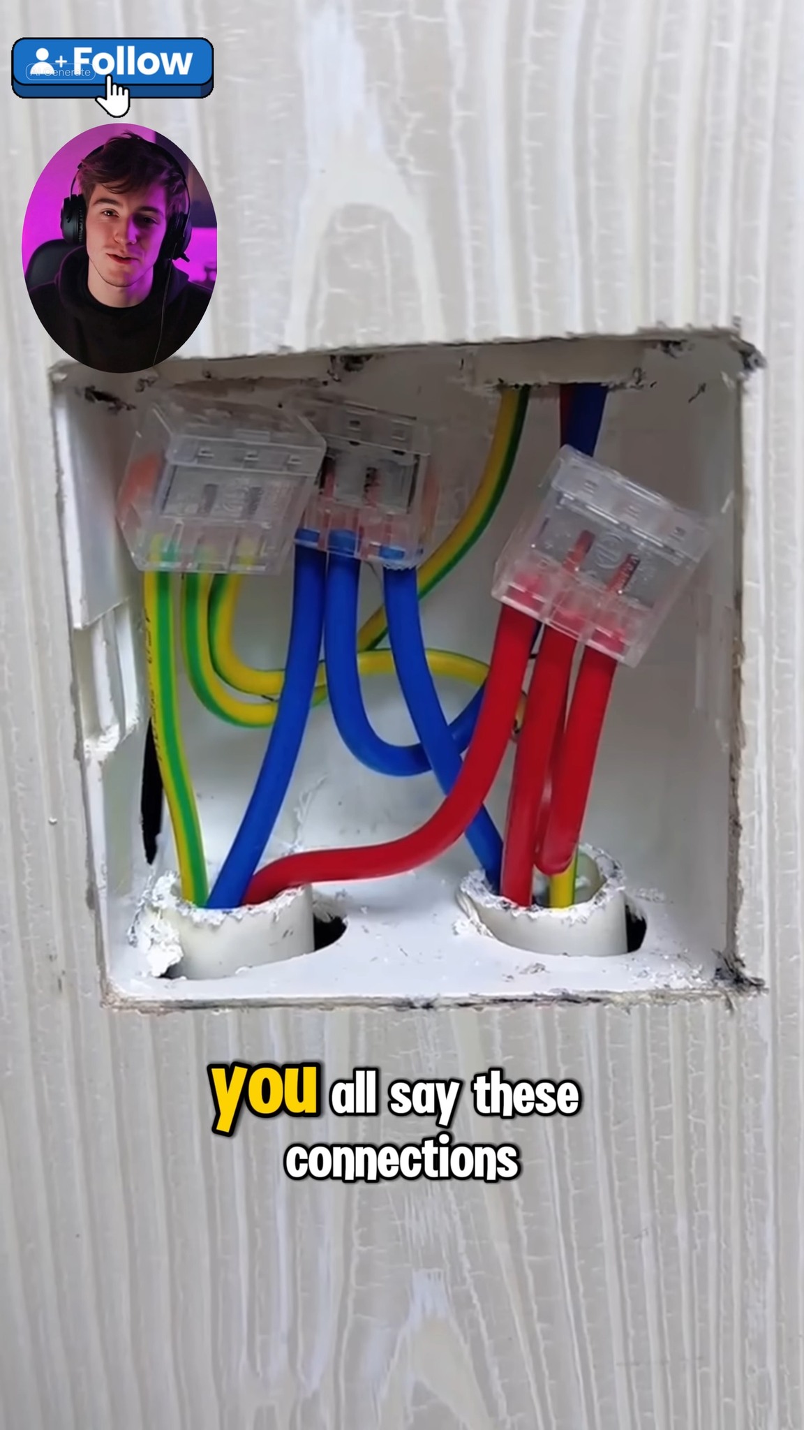 How to connect 3 single-core wires. #electrian #electricaltech | Learn ...