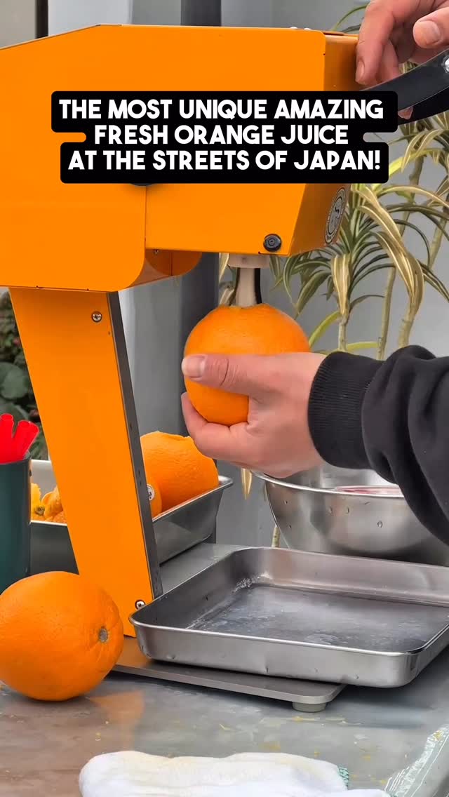 Acuuさんの専門ページ Most unique #oj #orangejuice is in the #streetfood of #japan #yufuin