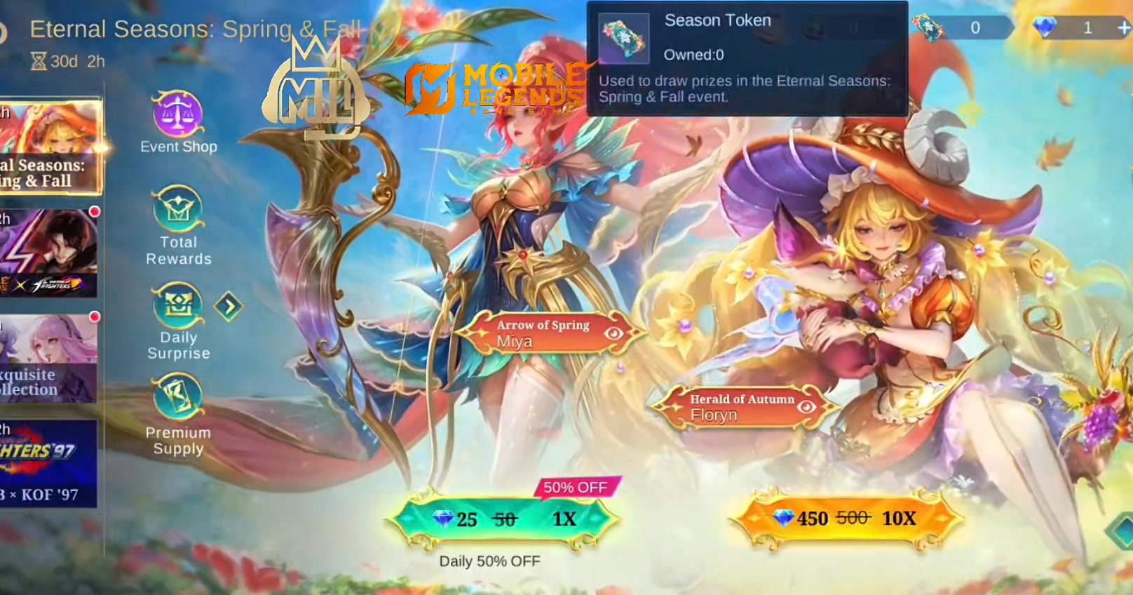 Golden Month Enternal Season Themed Skin flip #MLBB #PHMIL