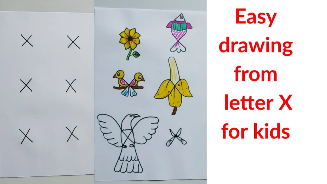 X Drawing Easy For Kids Drawing Prompts For Kids, Adults, And Teens