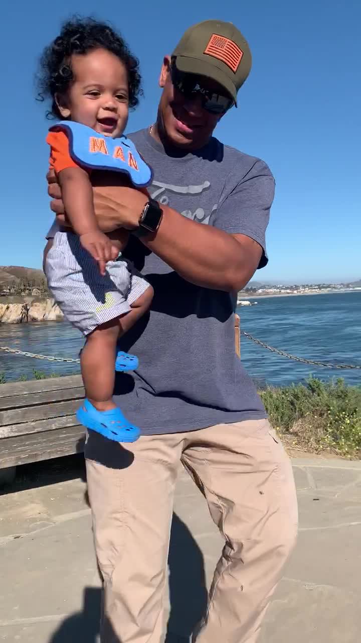 Baby Rj air runs in this adorable footage as he learns how to walk ...