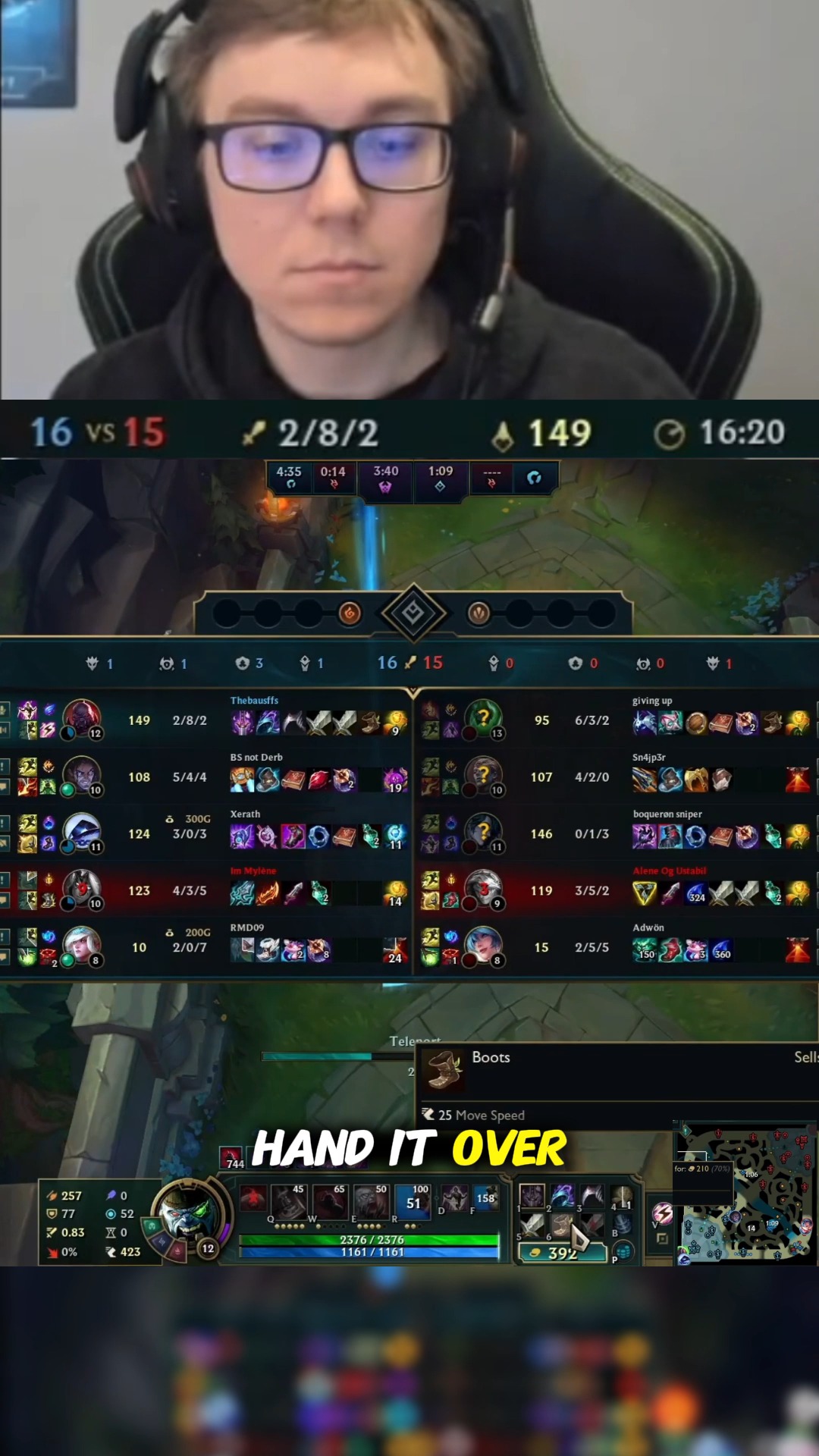 TheBausffs SION gets TILTED when he faces ZAC TOP LANE (and shows