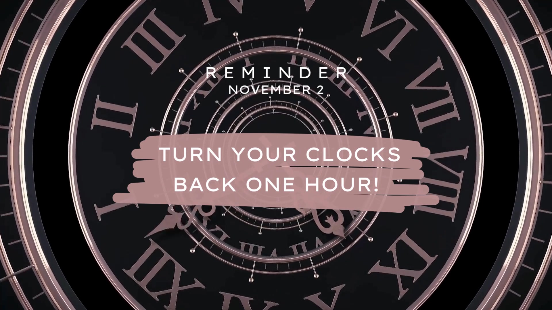 CLOCKS FALL BACK ON SUNDAY! Don't forget to set your clocks back one ...