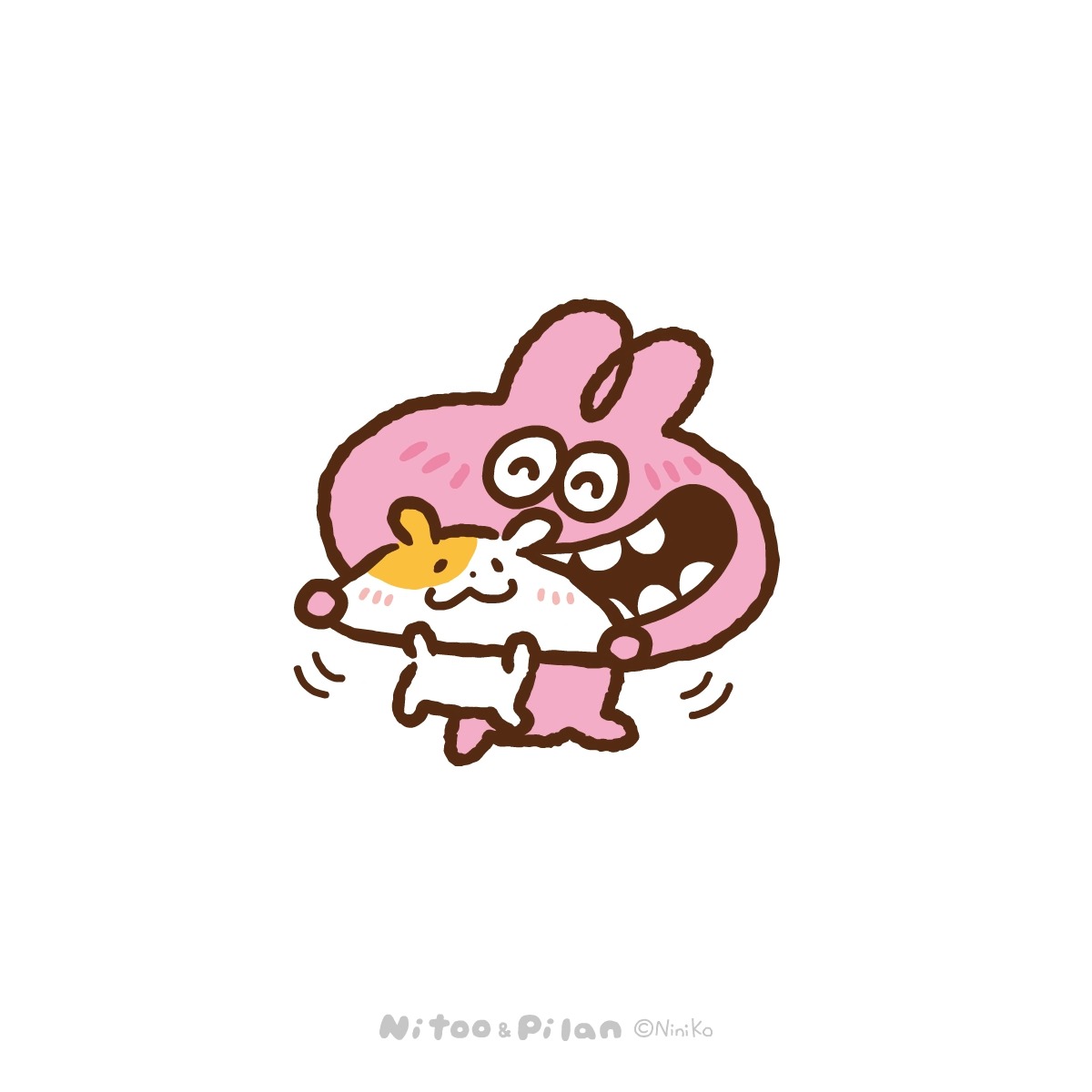 Say it with a bunny! 🐰💛 My LINE sticker set is now available