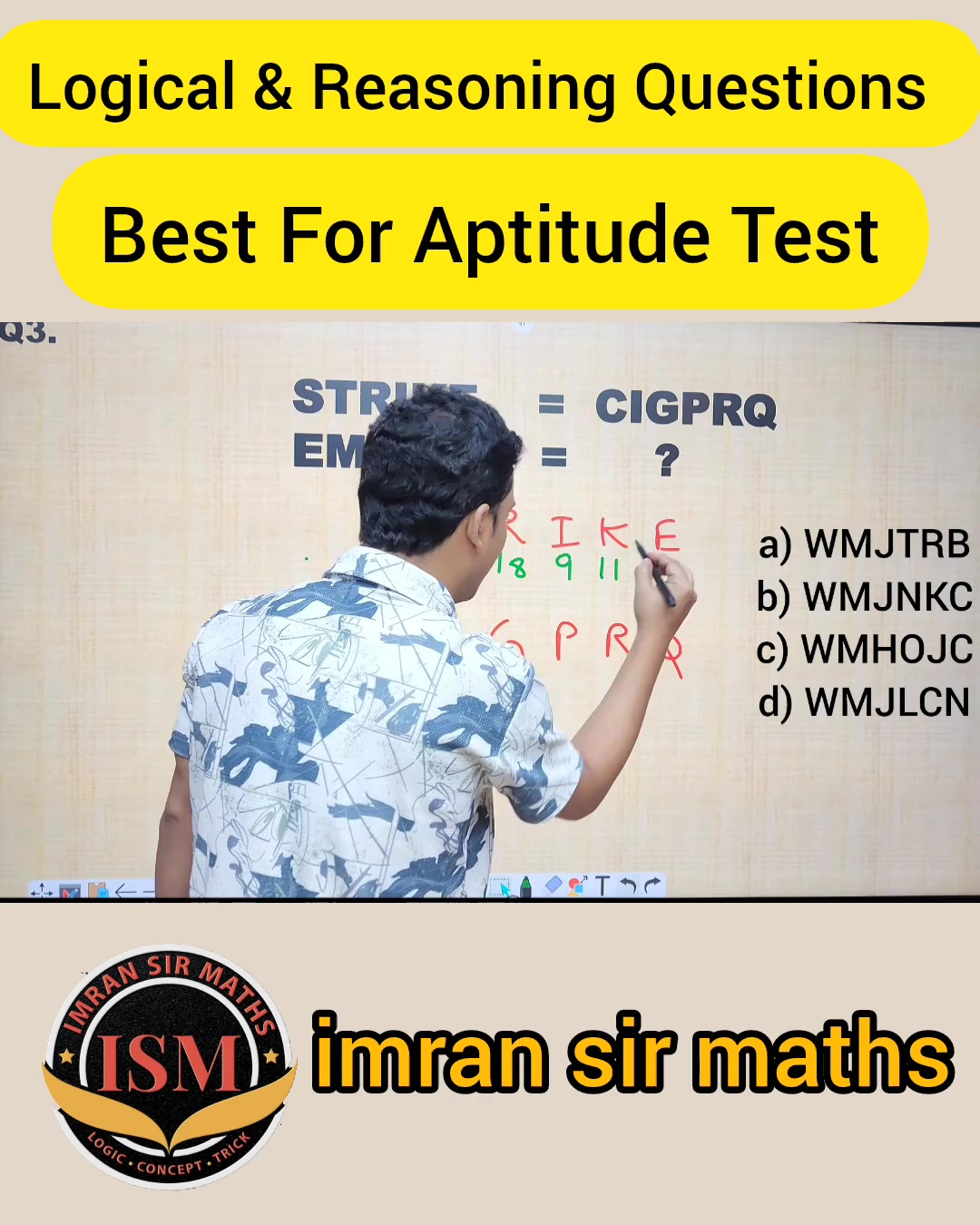 Logical & Reasoning Questions | Reasoning Tricks | Maths Tricks | imran ...