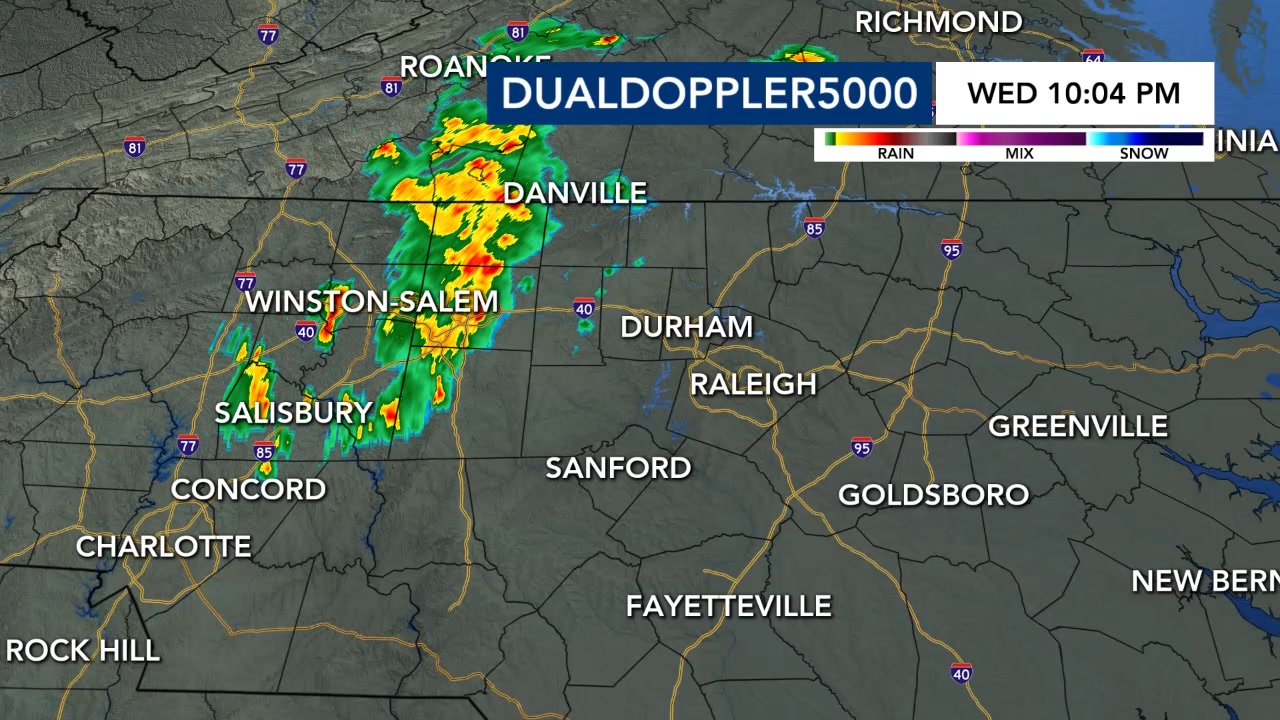 Showers and some storms are looking impressive on the Dual Doppler 5000 ...