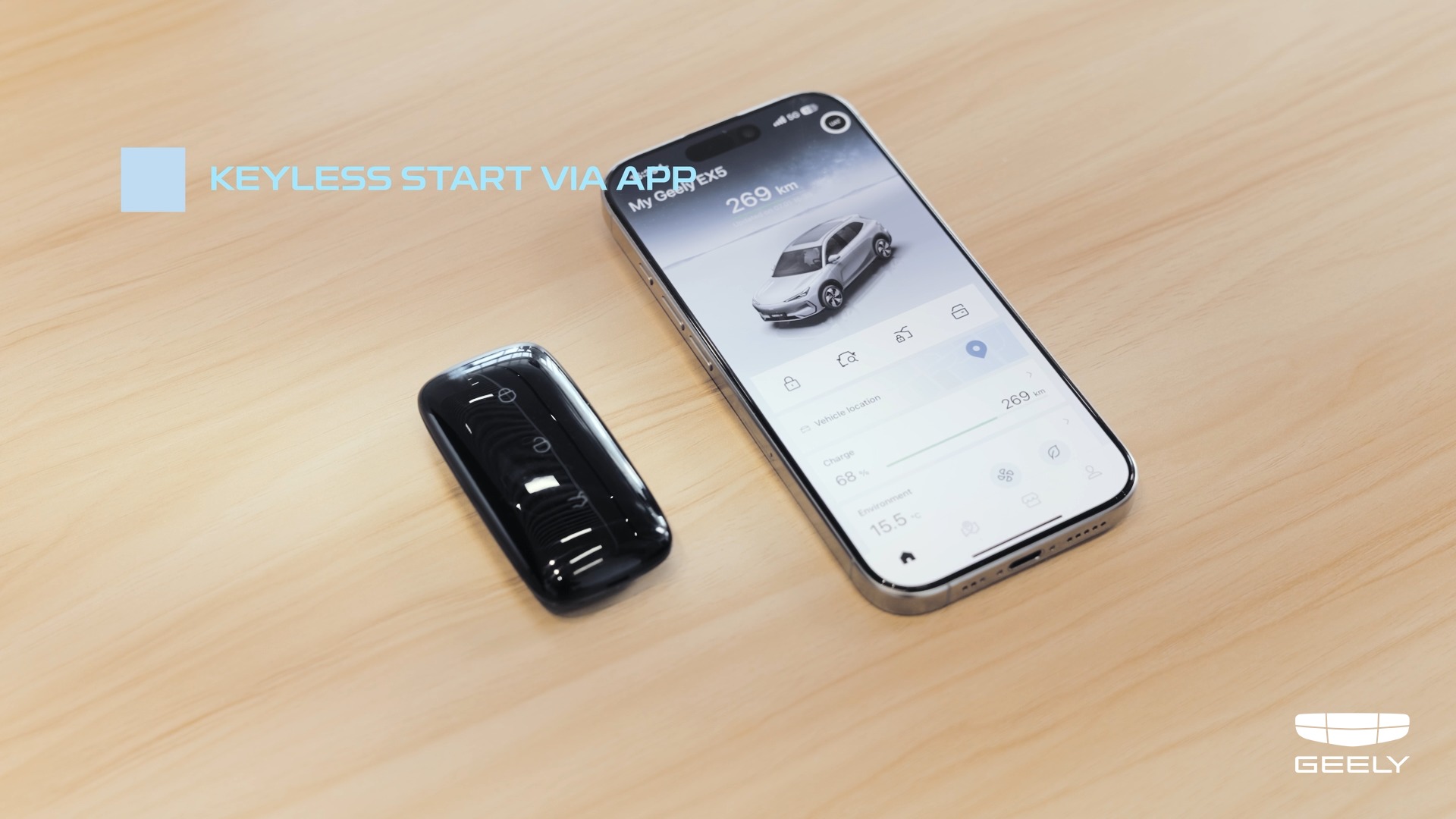 Drive Smarter with the Geely App. Keyless start via app, giving you ...