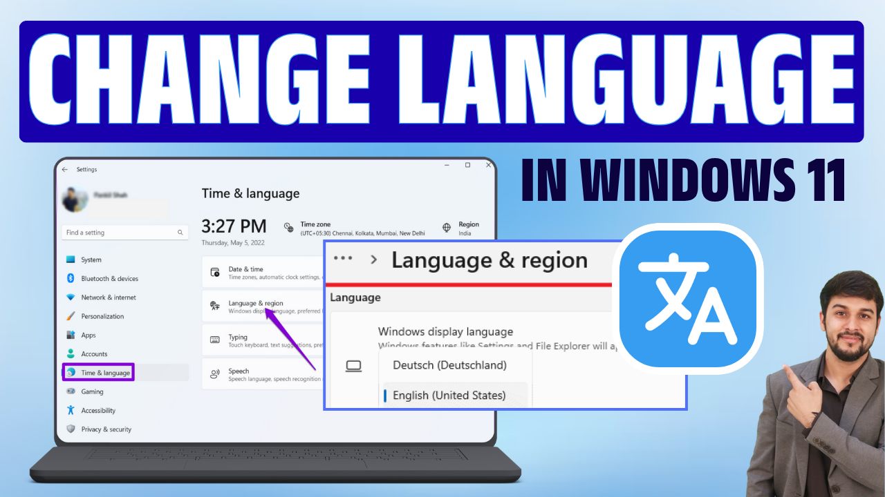 How to Change Language in Windows 11 PC | Step-by-Step Guide # ...