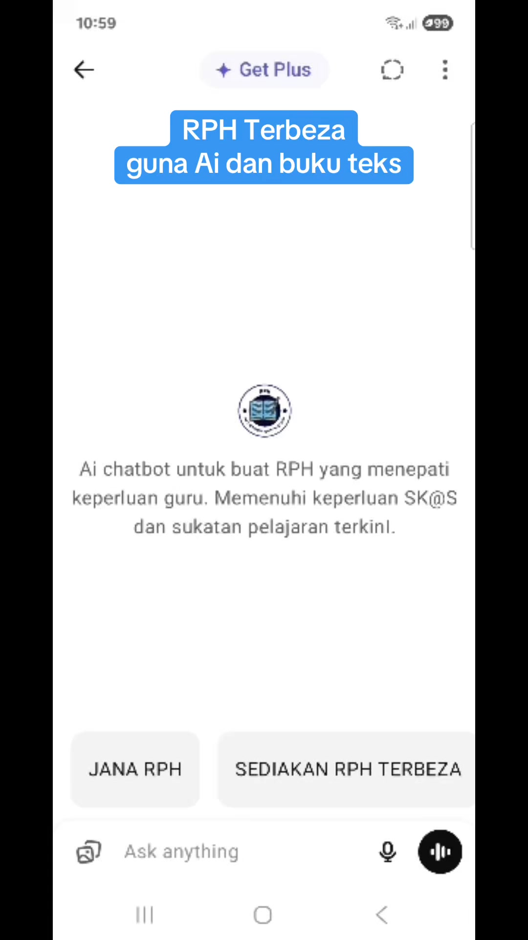 Hasilkan RPH terbeza utk perancangan pdp berfokus kepada keperluan ...