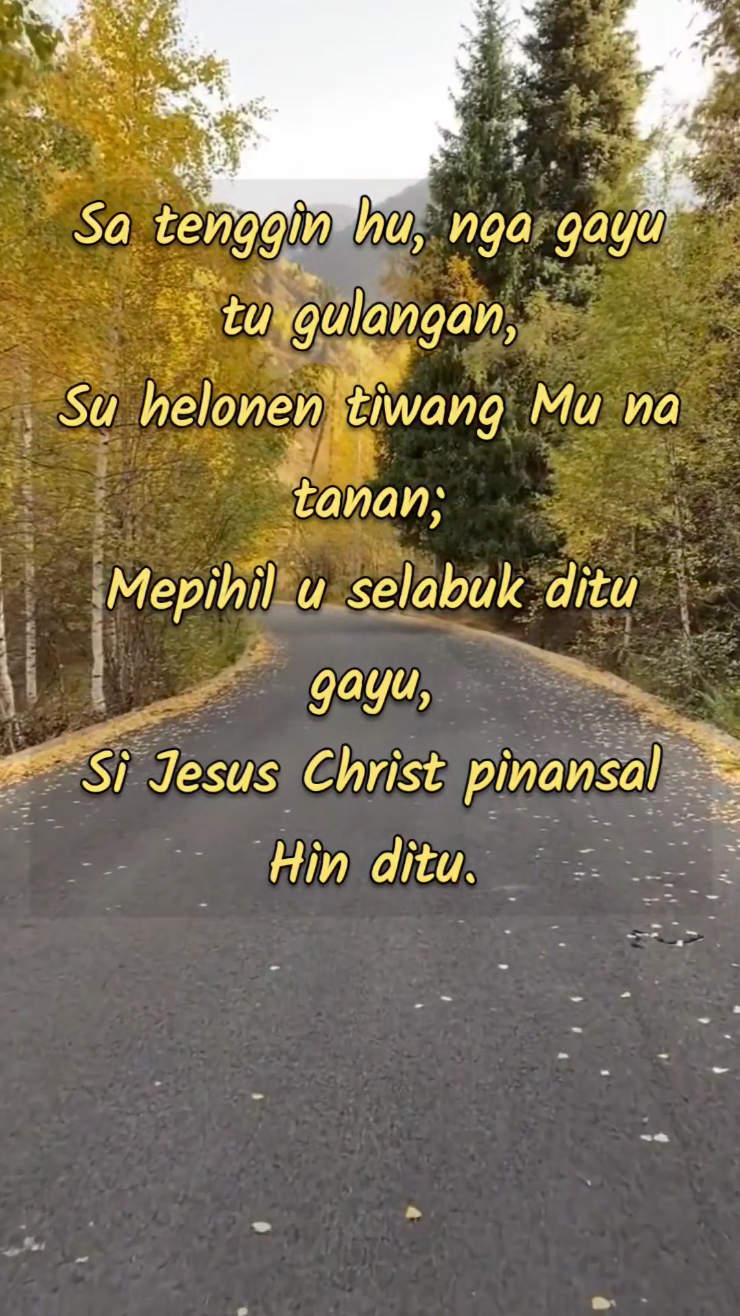 Subanen Christian hymn, a translation of “O Lord My God (How Great Thou ...