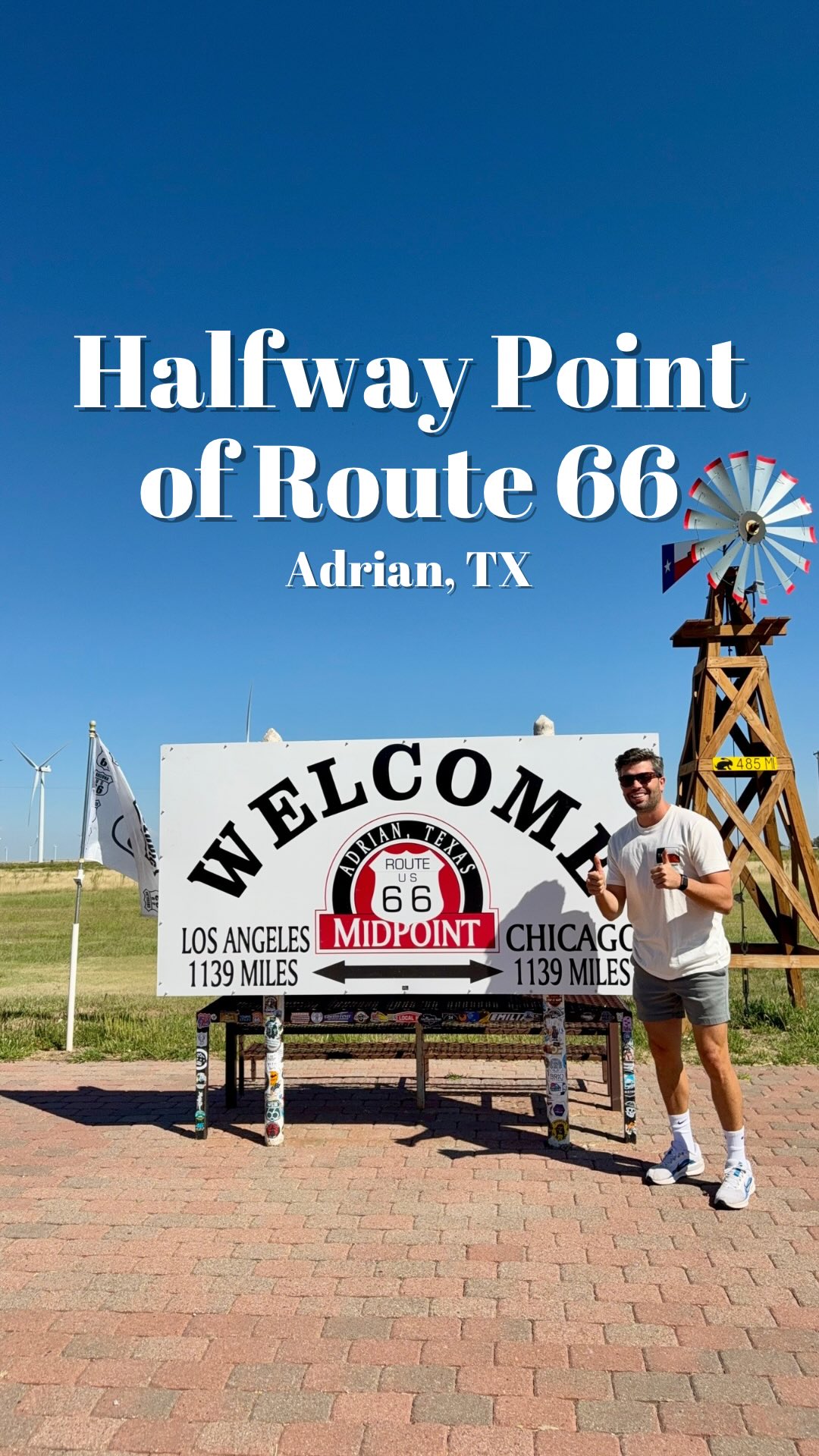 Midpoint of Route 66 in Adrian, Texas