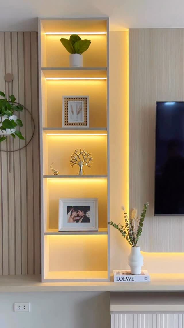 Una pared vacía se convirtió en el nuevo corazón de la sala 💕 Lo mejor ...
