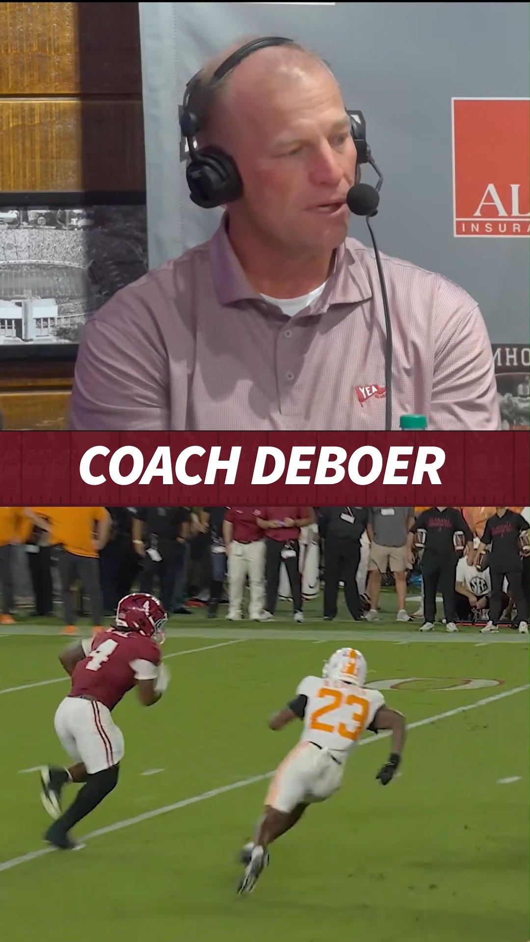 Daniel Hill has been a beast for Alabama Football! 🎙: Coach Deboer ...