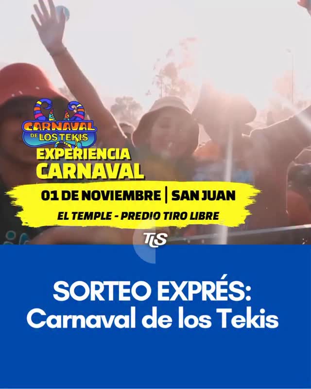 🎭 ¡SORTEO CARNAVAL DE LOS TEKIS! 🎉 Se viene una noche única llena de ...