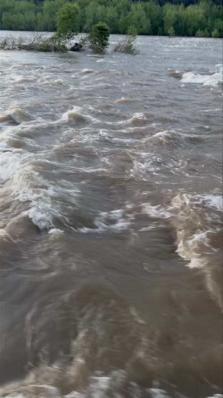 So much has changed in 4 days. The river is back down after the high ...