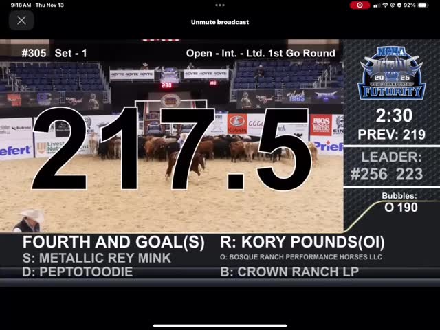 Eight Crown Ranch bred horses advance to the 2025 NCHA Open Futurity ...