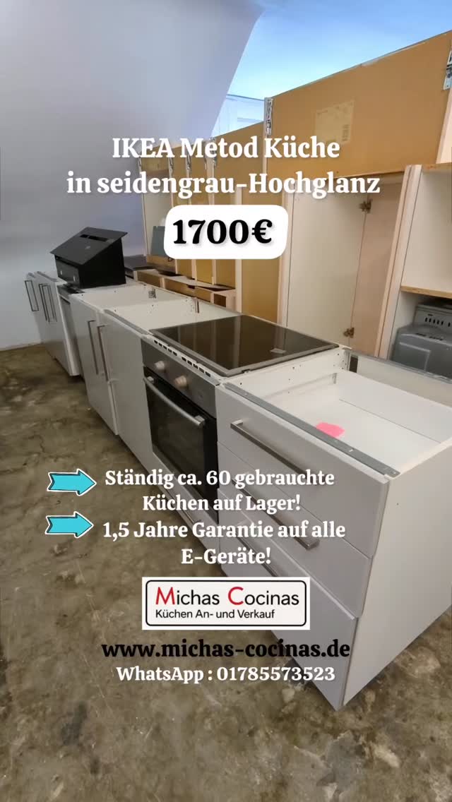 IKEA Metod Küchenzeile für 1700€✨, Diese und viele weitere Küchen haben wir gerade im Angebot! Ständig ca.60, Küchen vor Ort und täglich treffen neue ein., - ANKAUF, - VERKAUF, - LIEFERUNG,