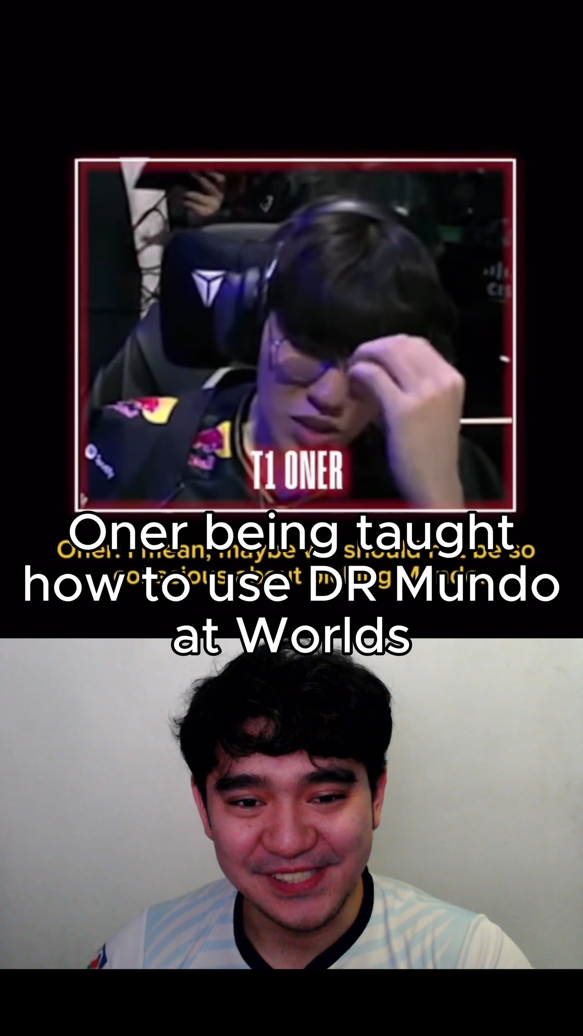 Oner being taught how to use DR Mundo at Worlds #WORLDS2025 # ...