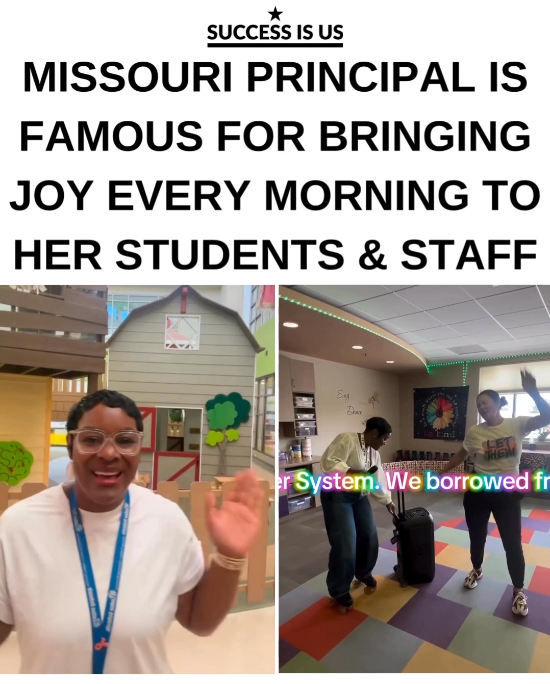 Stacy Goodman Carlock is a principal in Missouri who brings joy to her ...