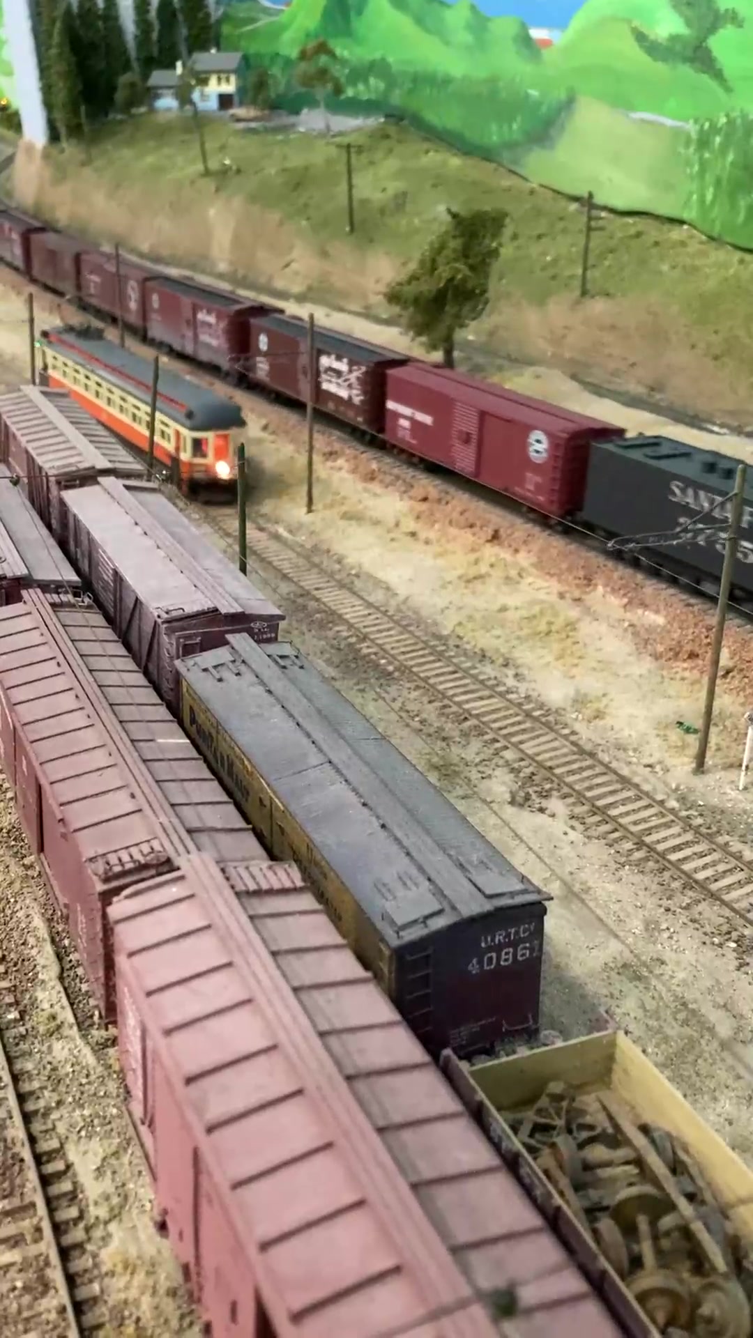 Steam freight and electric trolleys - name a better pair! Our HO scale ...