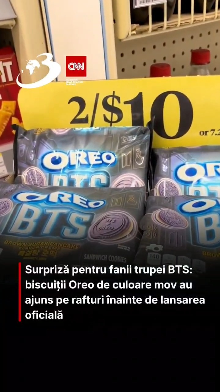 Biscuiții Oreo în ediție limitată, inspirați de BTS, au ajuns în