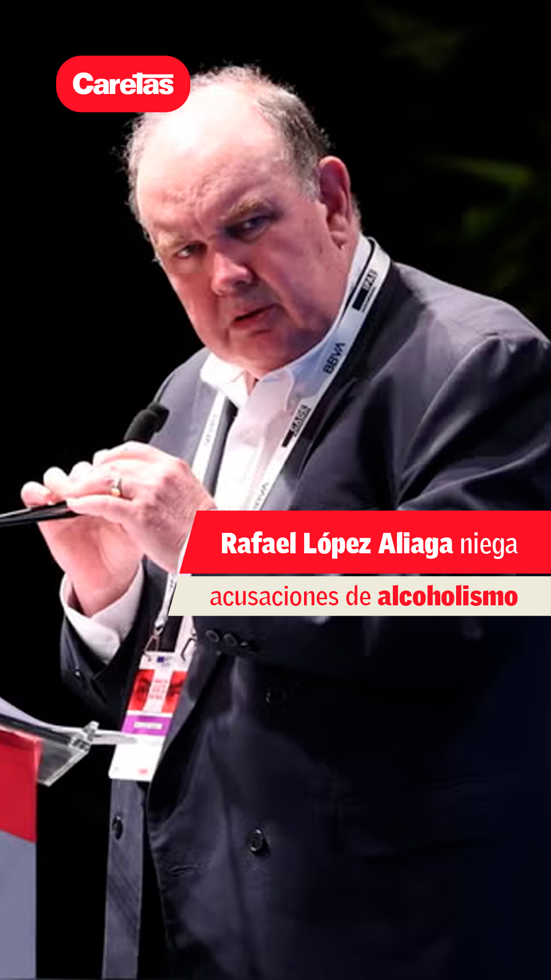 El candidato presidencial por Renovación Popular, Rafael López Aliaga ...