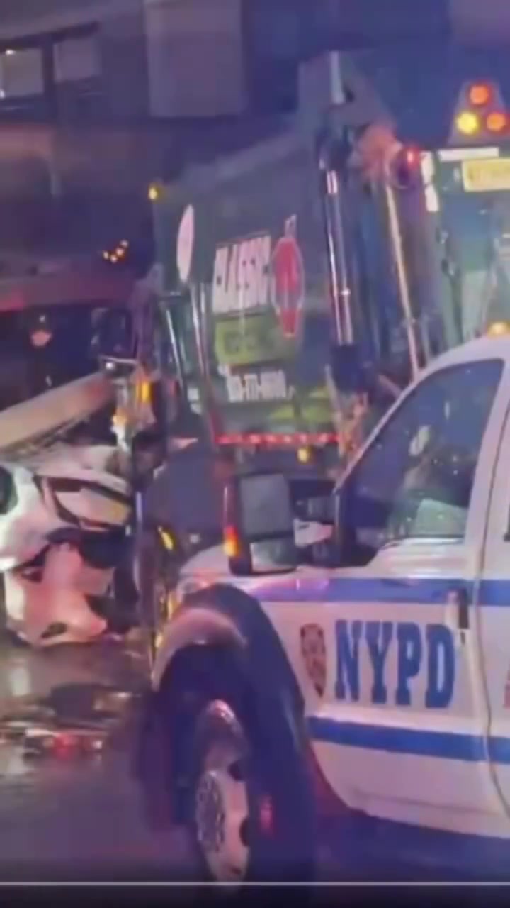 A woman was killed when a garbage truck struck a building in East ...