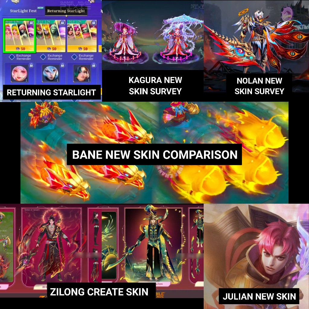 10 Skin Starlight Resale November | Kagura & Nolan New Skin Survey ...