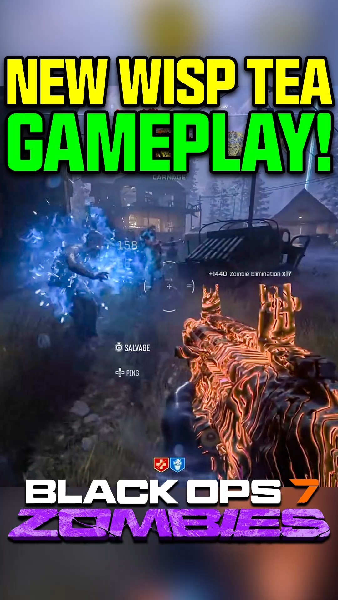 NEW Wisp Tea Gameplay in Black Ops 7 Zombies! #bo7zombies # ...
