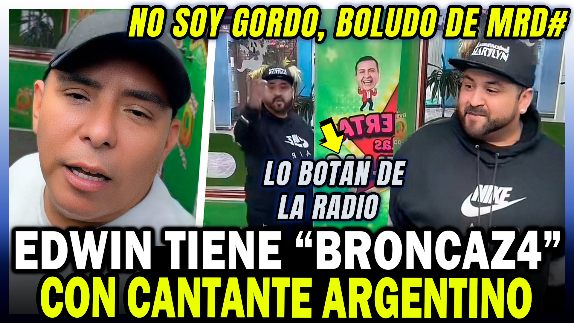 Edwin Sierra de la radio nueva q, bota a cantante argentino de la ...
