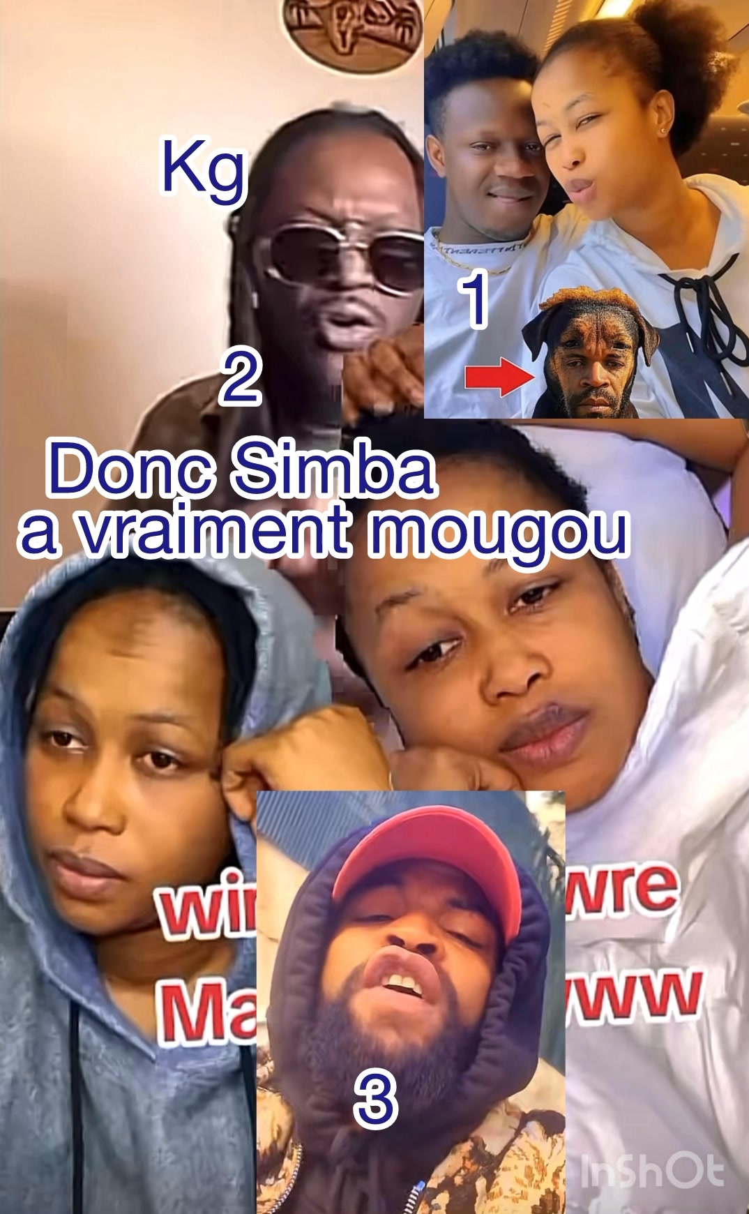 Donc si jai bien compris cest Simba ki a mougou cette (?)avant son ...