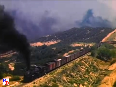 A Santa Fe freight with a 2-10-2 