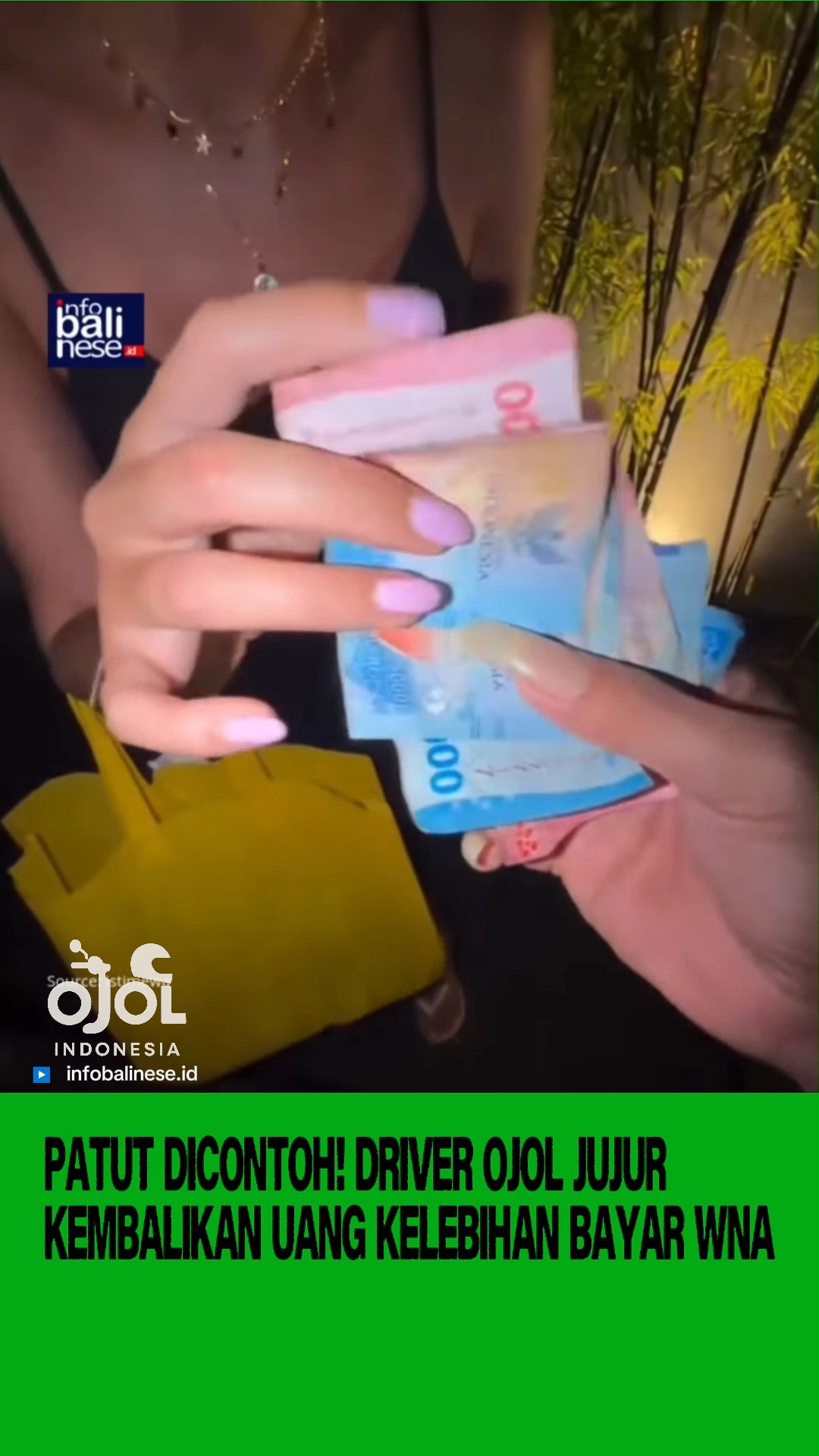 Aksi terpuji ditunjukkan seorang driver ojol di Bali 👏 | Ojol Indonesia