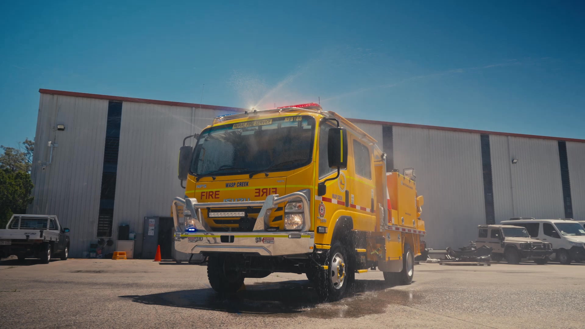 A closer look at the QLD RFS Medium Attack Dual Cab. Two of our team ...
