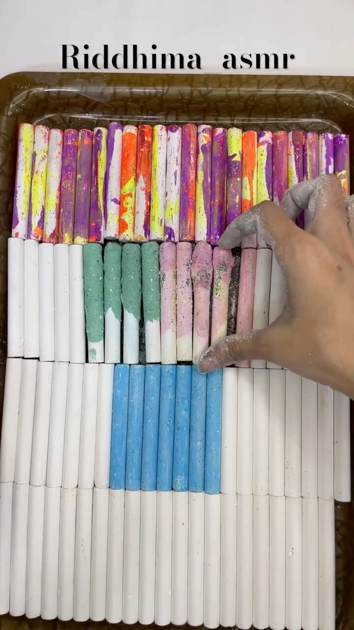 New collection l Riddhima_asmr #gymchalk #OddlySatisfying #chalk #asmr ...