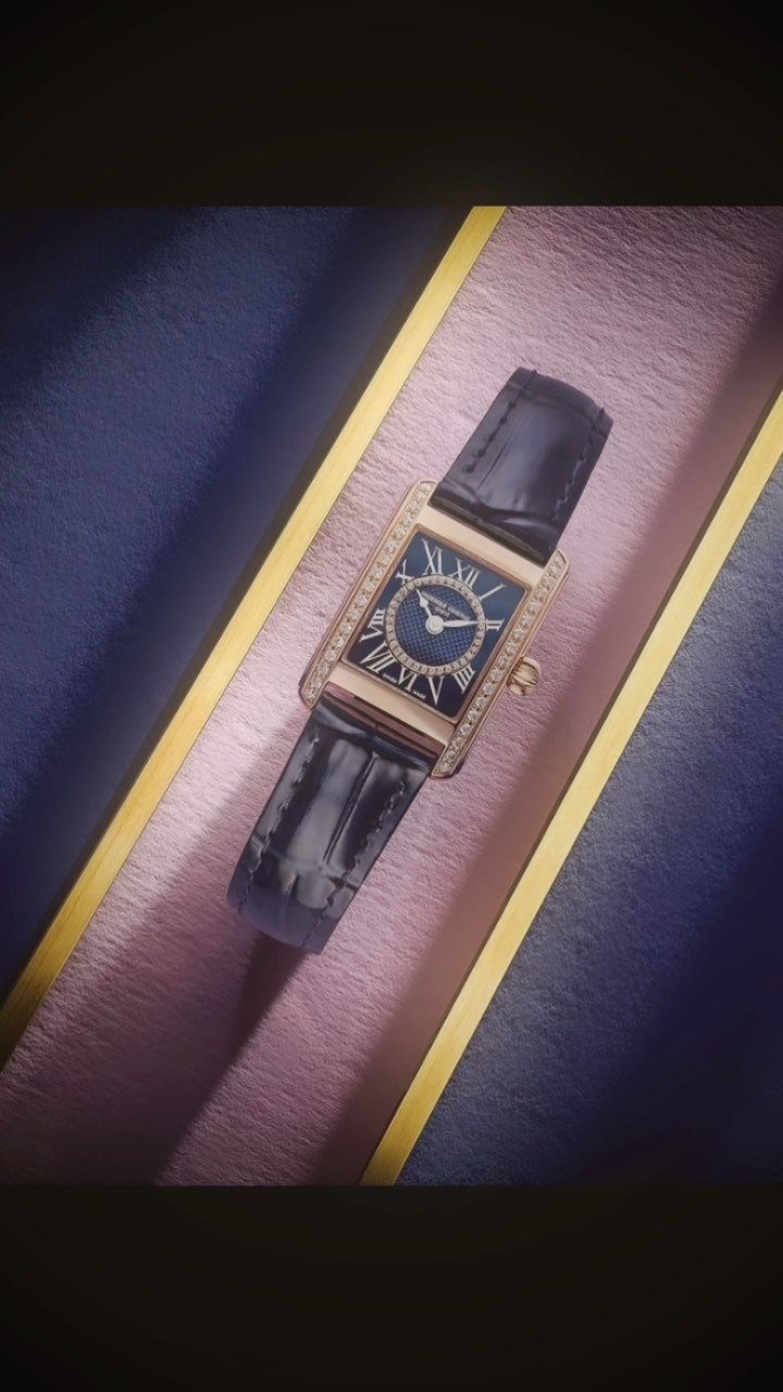 😍Frederique Constant FC-235M4S5 Slim Line Silver Dial Gold-Plated