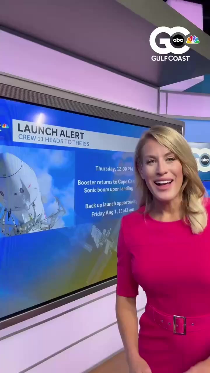 Crew-11 launches today. Gulf Coast Chief Meteorologist Allyson Rae ...