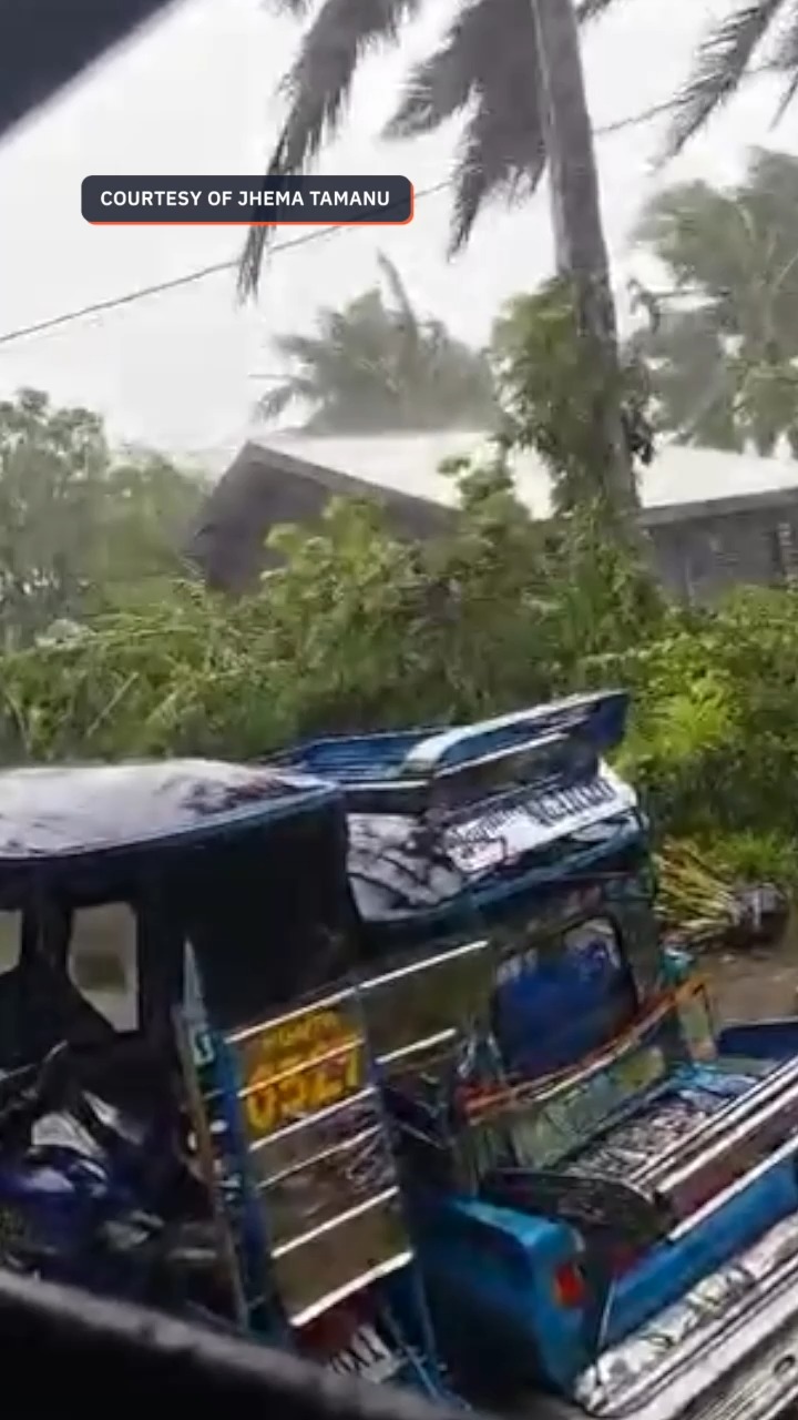 WATCH: Super Typhoon Nando (Ragasa) brings intense rain to Barangay ...