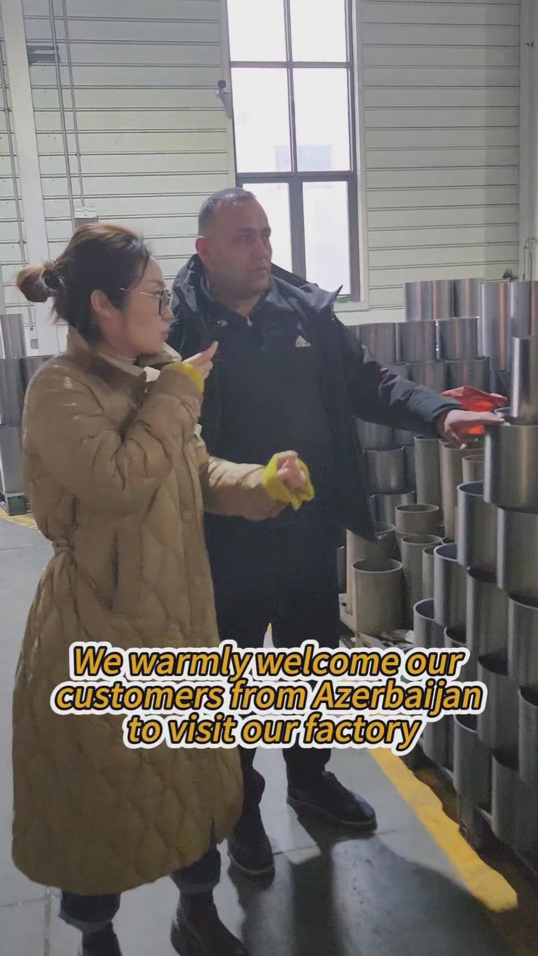 We warmly welcome our customers from Azerbaijan to visit our factory # ...