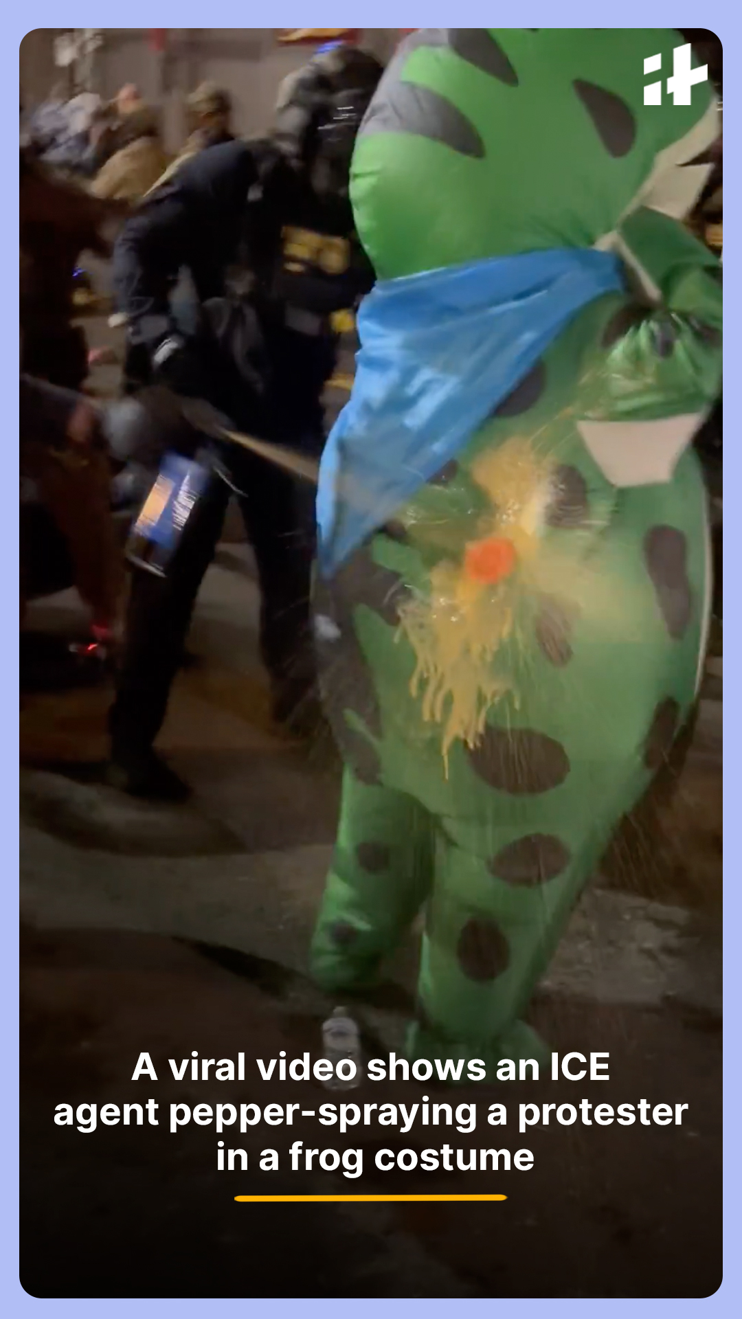 A viral video from Portland shows an ICE agent pepper-spraying a ...