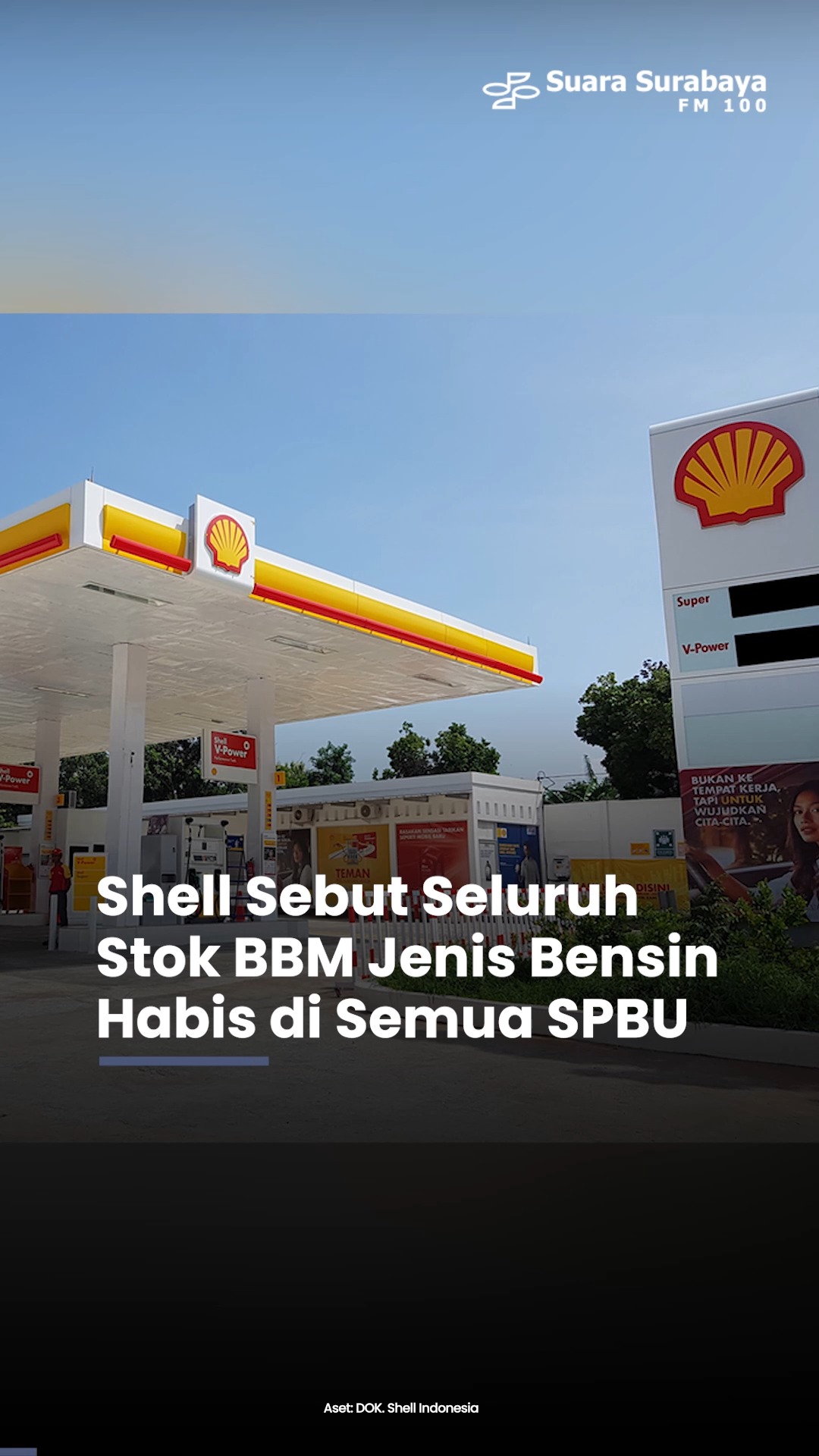 Shell mengumumkan seluruh stok bahan bakar minyak (BBM) jenis bensin ...