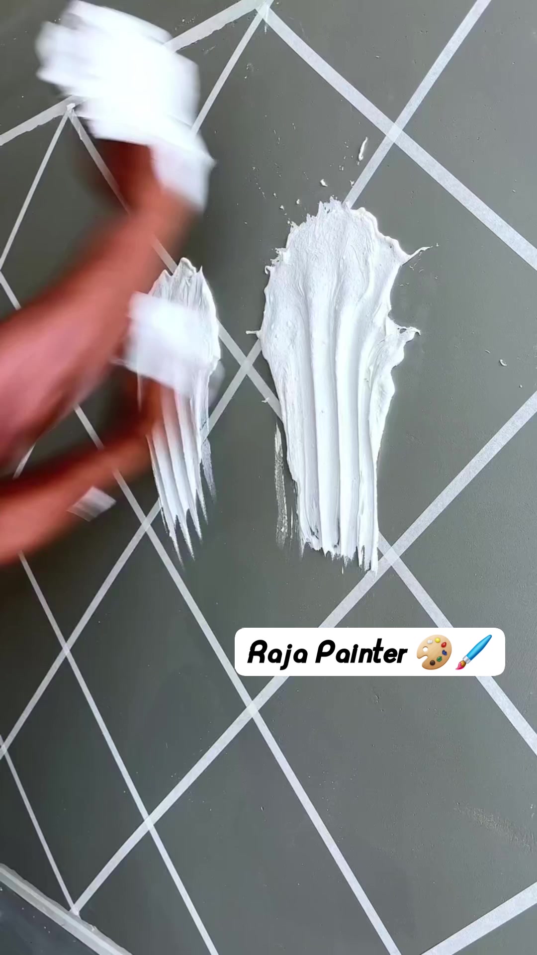 Restric Putty Design Masking tape Paint Colourful Wall Raja Painters ...