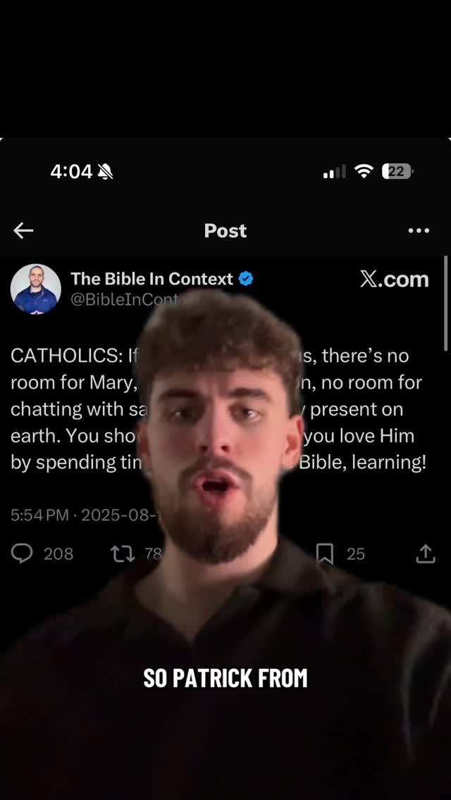 Patrick lock in please #response #debate #Jesus #catholic #catholicism ...