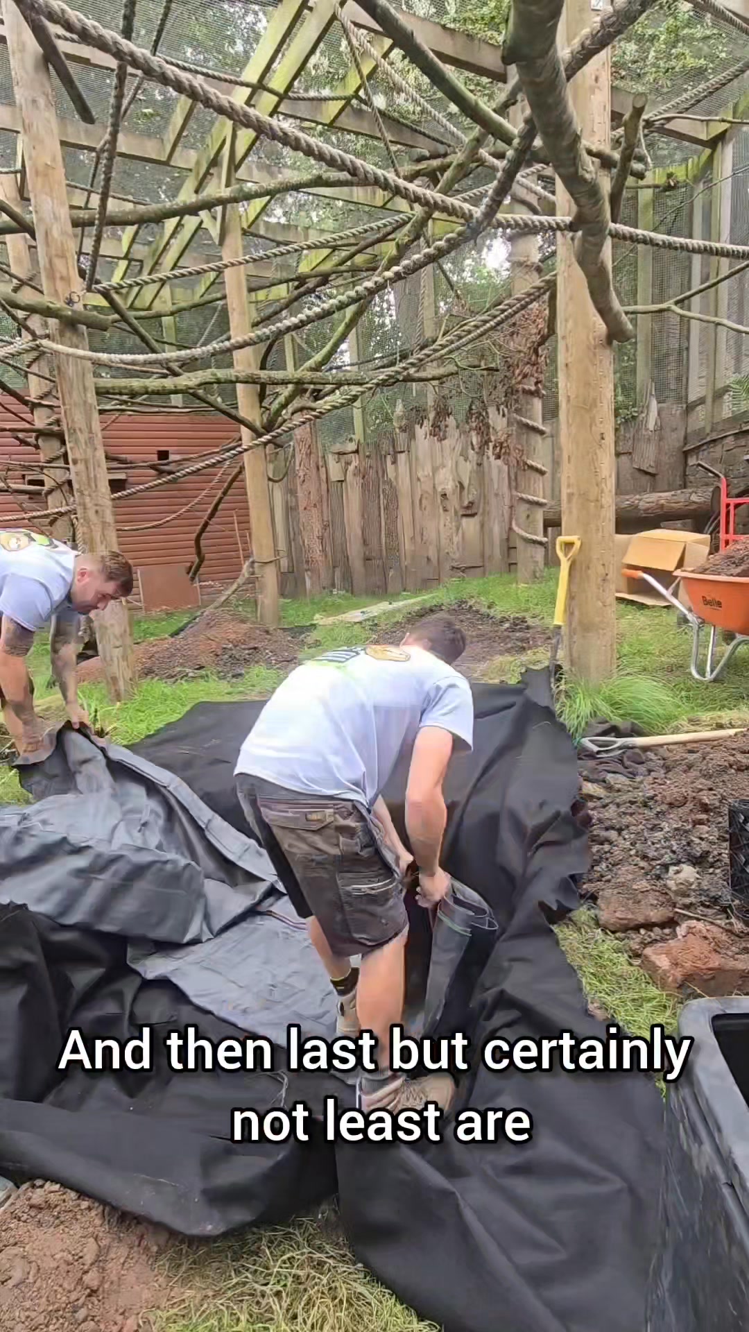 Dudley Zoo, we donated a pondless waterfall for a sloff, and her family ...