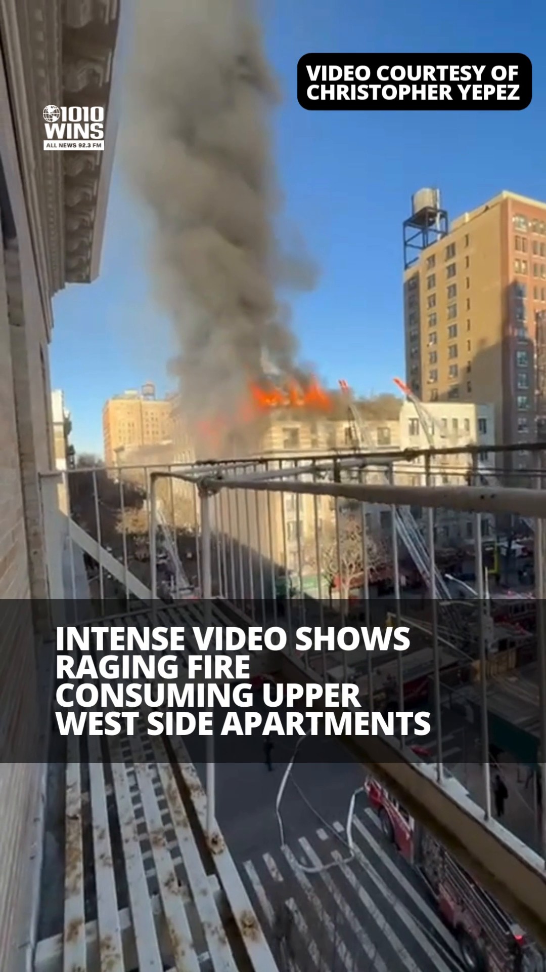 🔥 Video from witness Christopher Yepez shows Tuesday's fire at an Upper ...