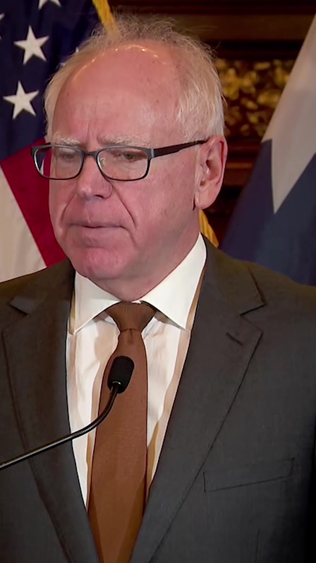 Governor Tim Walz sharply criticized members of Congress for entering ...
