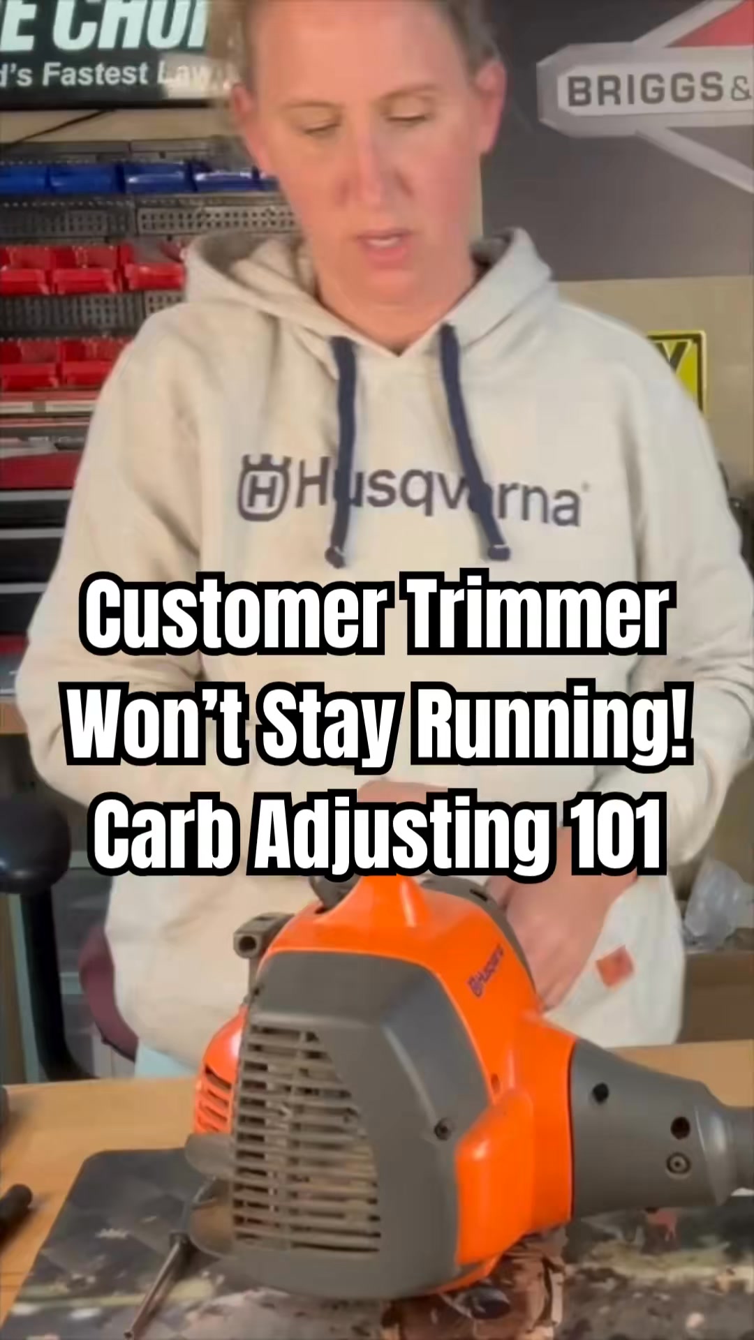 Customer Trimmer Dies Off Choke#Chickanic #DIY #SmallEngineRepair ...